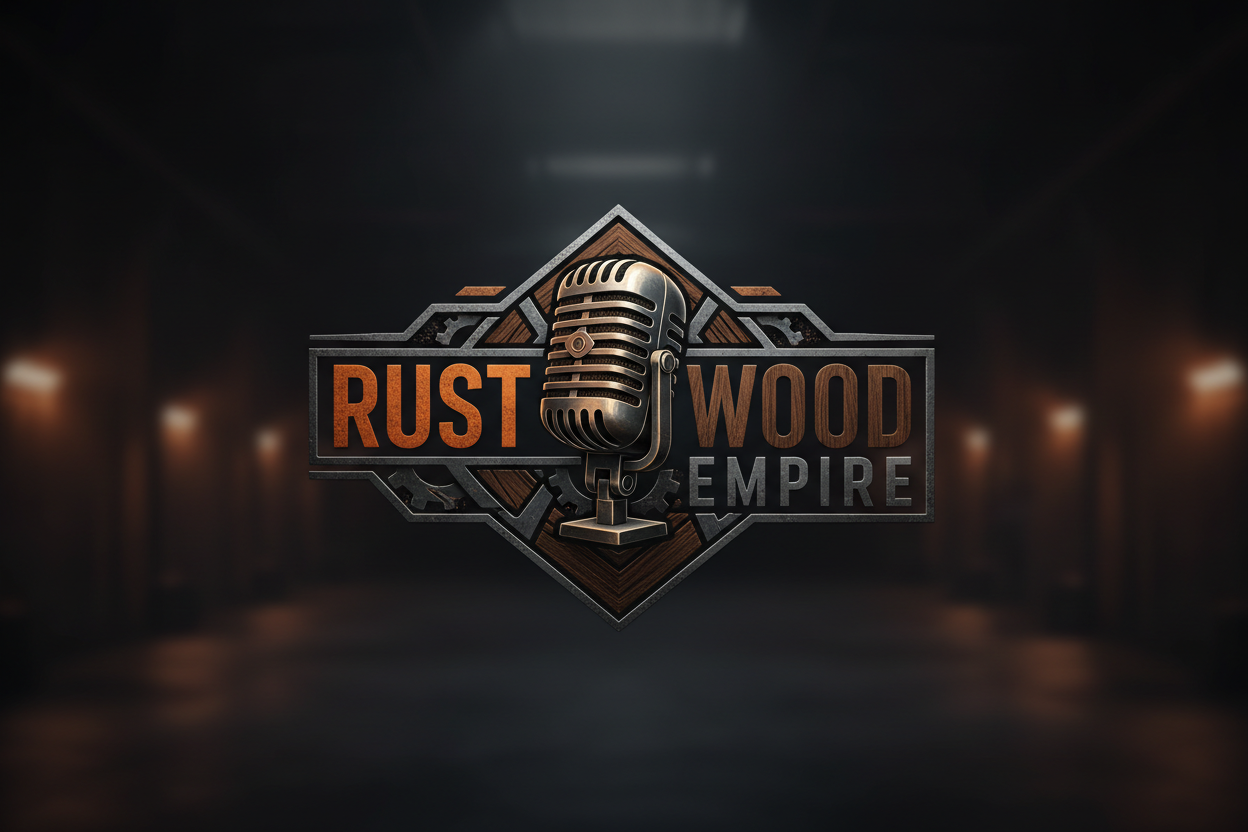 Rust Wood Empire Mic Logo
