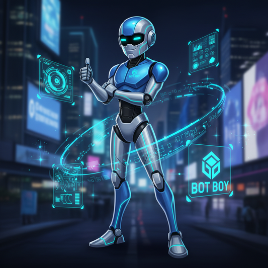 Bot Boy™ - Mascot Branding Kit - Digital Download