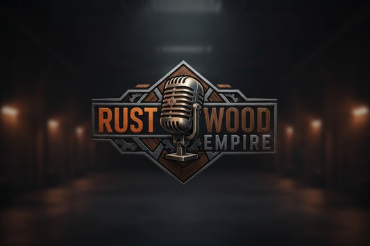 Rust Wood Empire Mic Logo